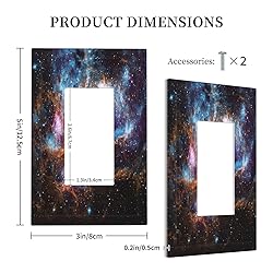 Starry Sky Single Rocker Light Switch Cover Outer