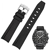 Nizonlaie Silicone Rubber Bands for Omega X Swatch