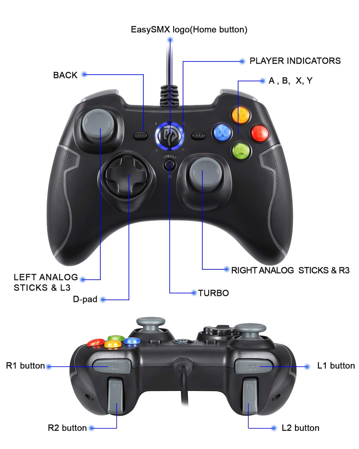 Easysmx Gaming Controller _ Unleashing the Potential: The EasySMX X15 ...