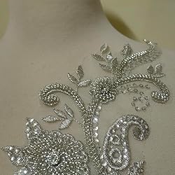 3D Beaded Lace Applique Light Luxury Clothing