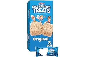 Rice Krispies Treats Crispy Marshmallow Squares, Kids Snacks, Snack Bars, Original, 6.2oz Box (8 Bars)