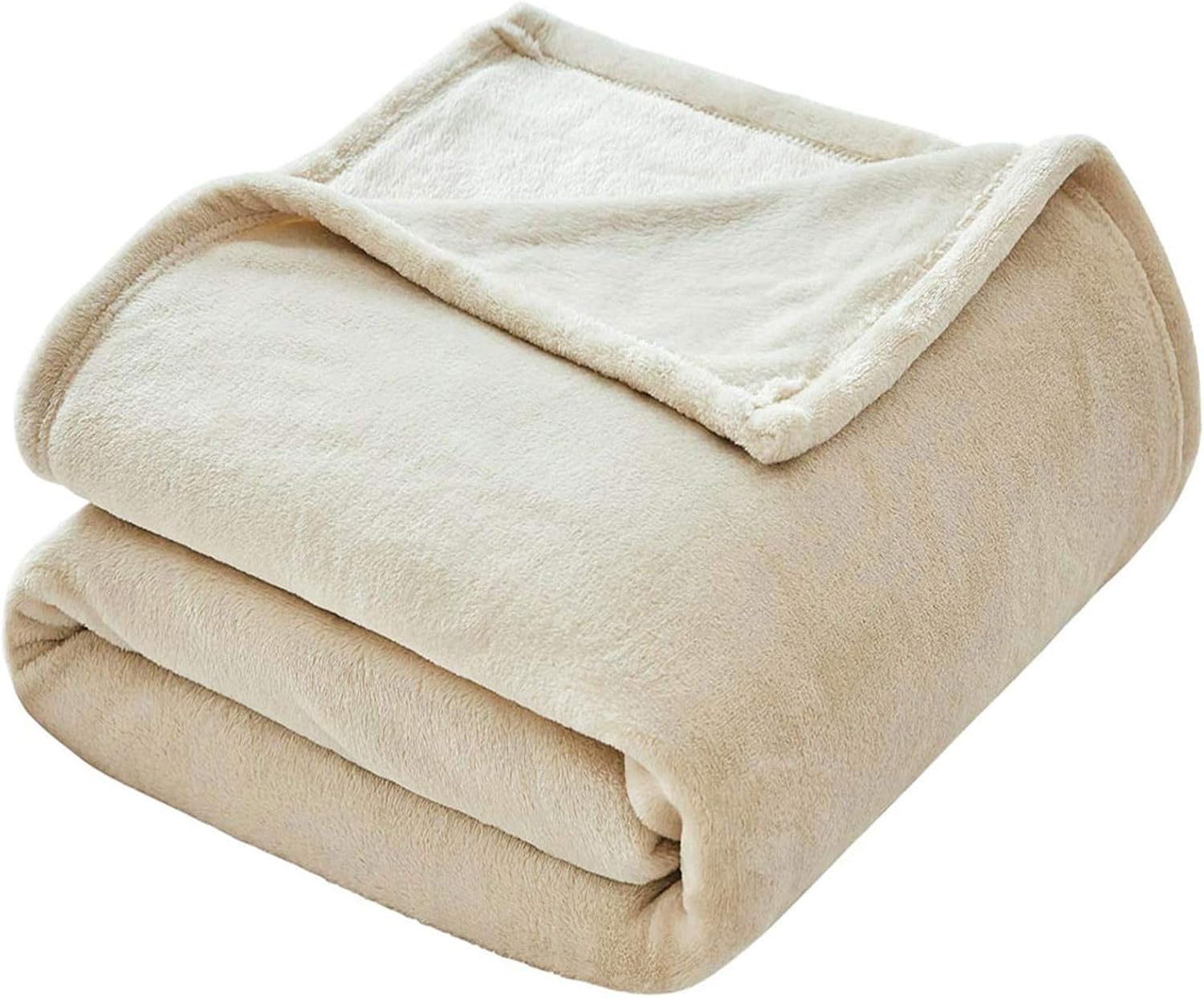 Amazon.co.jp： VEEYOO フランネルフリースブランケット クイーンサイズ ベッド用アイボリースローブランケット スーパーソフト