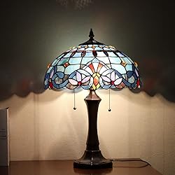 Capulina Tiffany Lamp Stained Glass Reading Table
