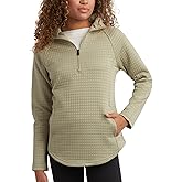 Spyder Quarter Zip Womens Sweatshirt - UPF 30+ Mock Neck Long Sleeve Athletic 1/4 Zip Pullover Fleece Sweatshirt for Women