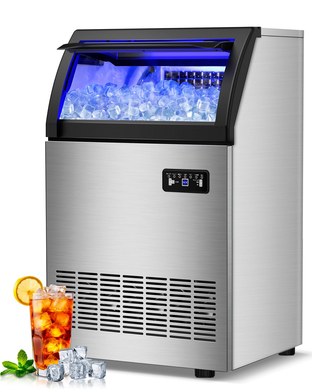 220LBS Commercial Ice Maker Machine - 72PCS Ice