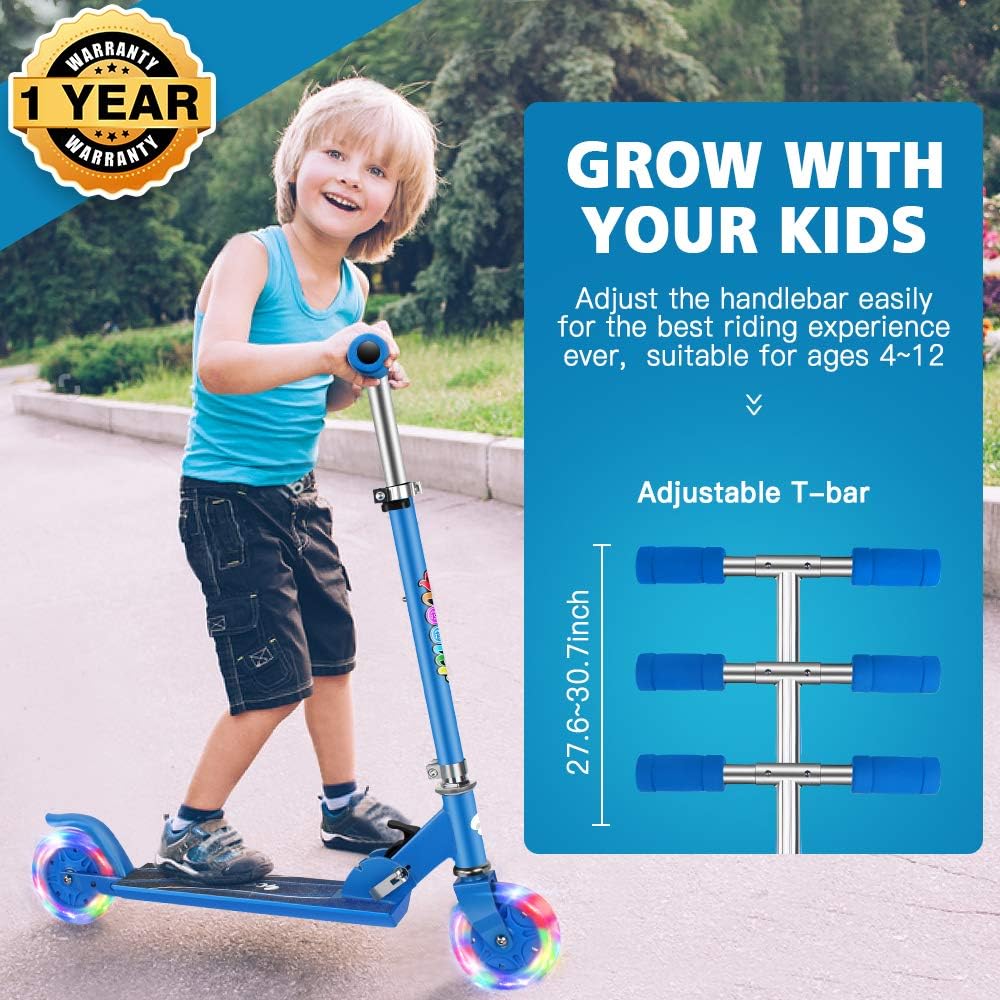 light up scooter 2 wheel