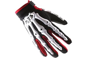 1Storm Youth Motocross Gloves Motorcycle BMX MX ATV Dirt Bike Bicycle Skeleton Cycling Kids Gloves