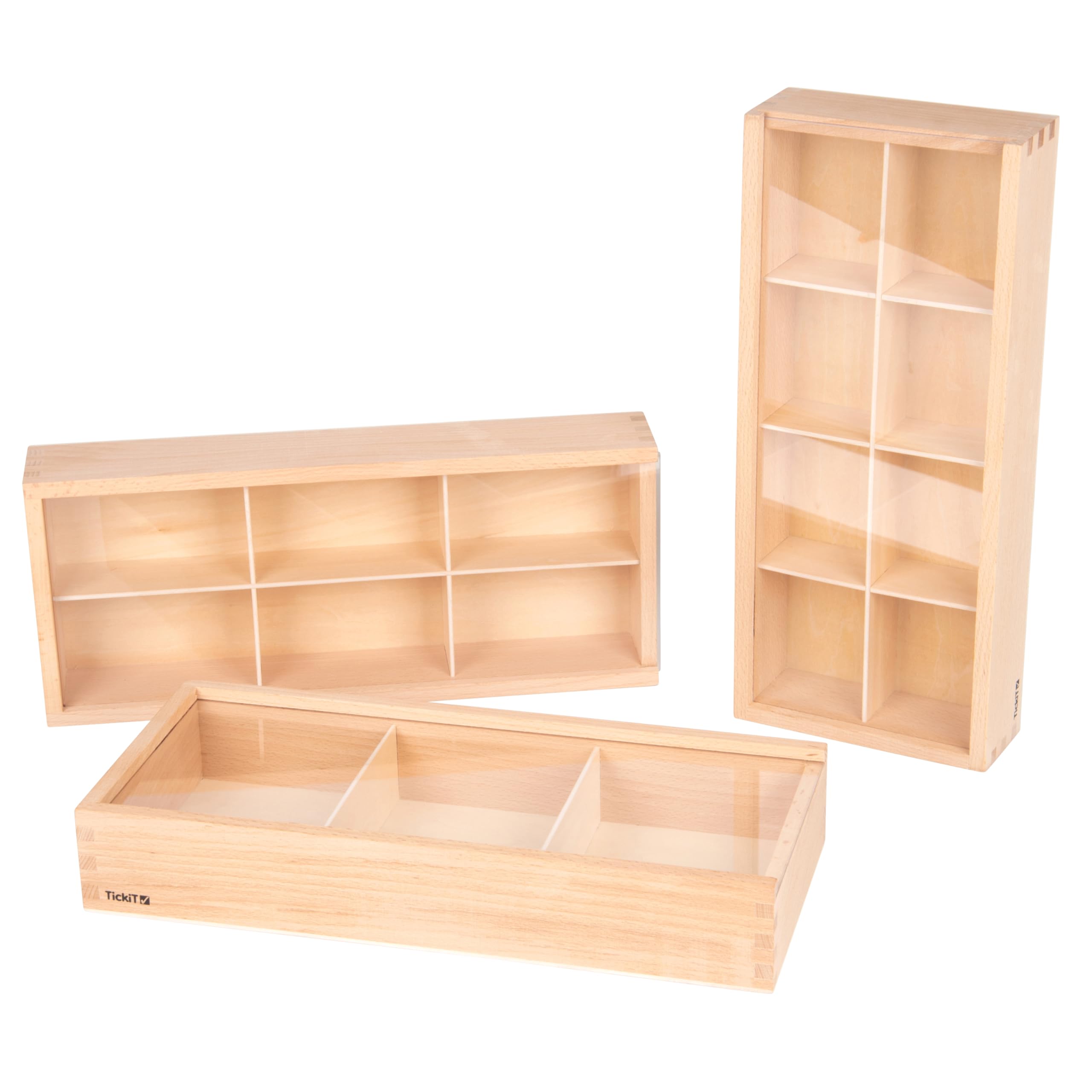 Wooden Discovery Boxes - Pack of 3