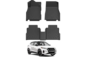 Cacartist Floor Mats Custom Fit for Nissan Kicks 2018-2023 2024 & Kicks Play 2025 Accessories TPE 3D All Weather Floor Liners