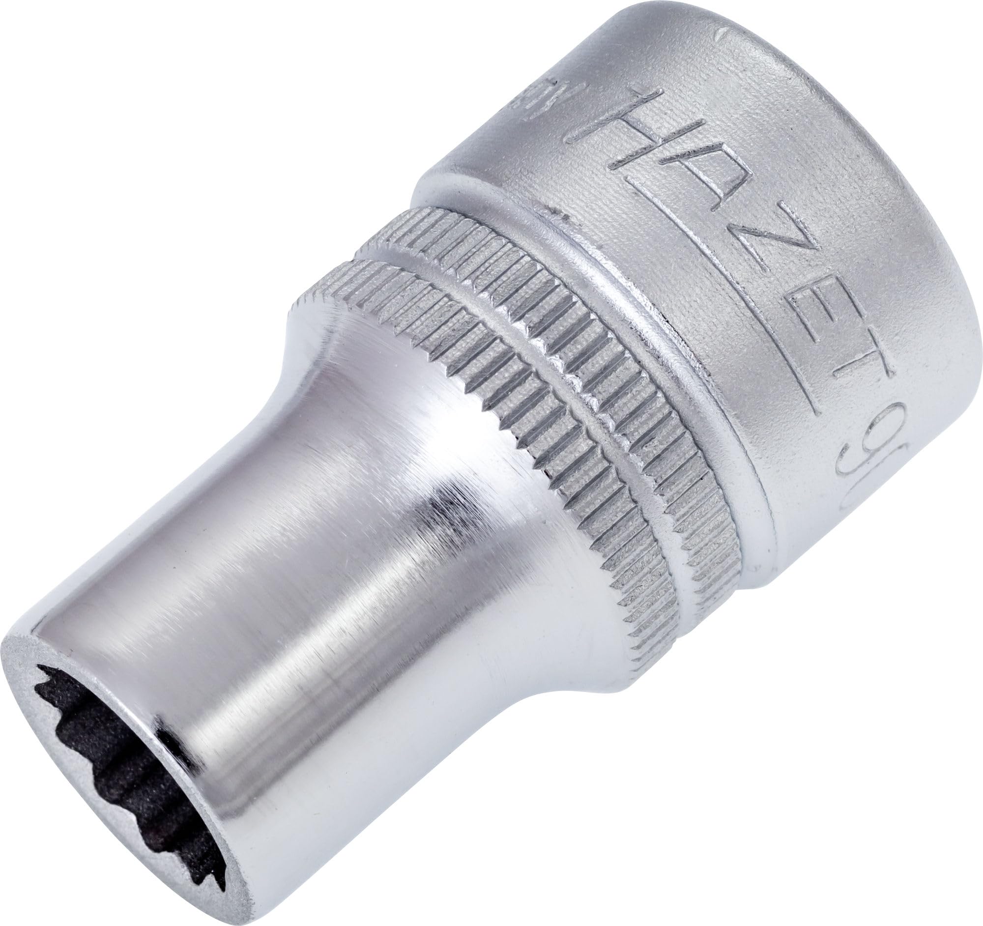 HAZET 900Z-10 38 mm 12-Point Traction Profile Socket - Chrome-Plated/Polished
