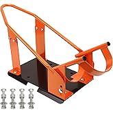 PEAKTOW Heavy Duty Motorcycle Wheel Chock, 1800 lb Capacity Motorcycle Adjustable Stand for 15"-21" Wheels, Mounting Hardware