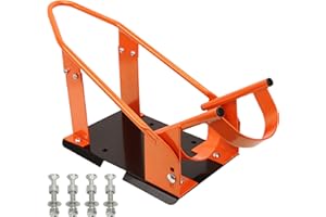 PEAKTOW Heavy Duty Motorcycle Wheel Chock, 1800 lb Capacity Motorcycle Adjustable Stand for 15"-21" Wheels, Mounting Hardware