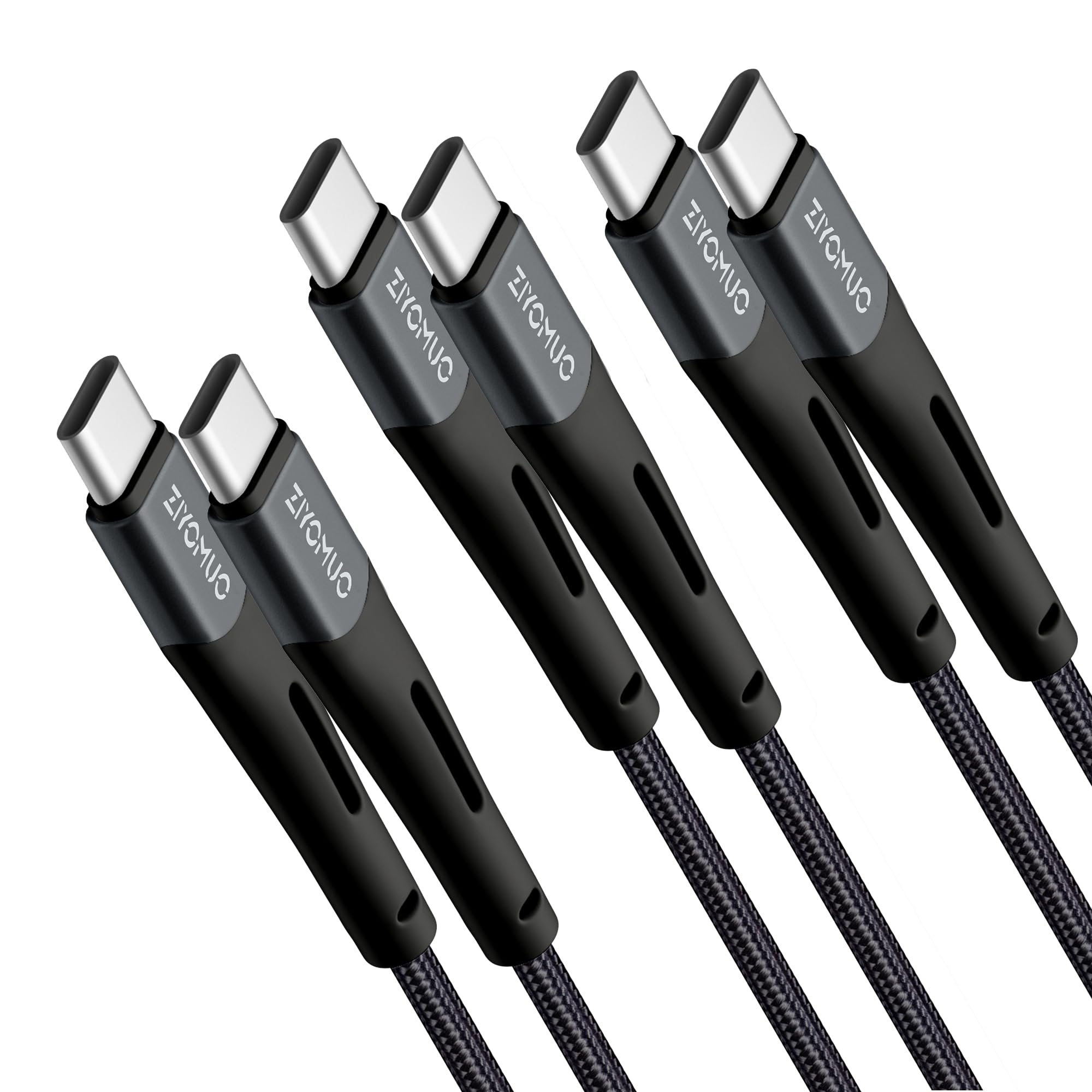 ZiYoMuo USB C to USB C Cable 3PACKS[1m+1m+1m] Fast Charging Charger Cable high-speed data transfer Lead for iPhone 15/15 Plus/15 Pro/15 Pro Max,MacBook Pro,iPad Pro,Galaxy S23 S22 S21 Ultra