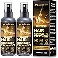 5% Minoxidil for Men, 100ml x 2 Pack Minoxidil for Women Hair Growth, Minoxidil Spray Hair Growth Products Kit, Hair Growth Serum with Biotin, Hair Regrowth Treatment for Light and no Greasy