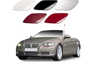 CZShiYue Front Bumper Headlight Washer Nozzle Cover Cap Fit for BMW E92 E93 328i 335i Coupe Convertible 2007 2008 2009 2010 61677171659 61677171660 (White, Right Passenger Side)