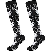 Junely Compression Socks for Women Knee High Socks for Running Athletic Nurses Work Support Travel Flight Sports