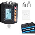 Weytoll Digital Display Torque Meter Wrench Torque Tester 1/2'' Drive & Includes Adapters for 3/8'' and 1/4'' with Sound Light Alarm Function High Accuracy 4 Torque Units Backlit Display - Perfect