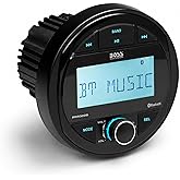 BOSS Audio Systems MGR300B Bluetooth Marine Stereo Gauge Receiver, No DVD