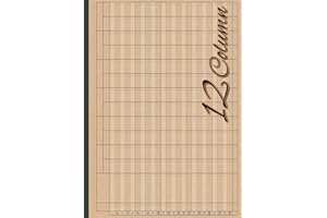 12 Column Ledger Book: Large Print Accounting Ledger Book for Bookkeeping | 12 Column Columnar Pad for Small Business | Analysis Account Book | 11.7 x 8.5 inches, Landscape Layout, 110 Pages