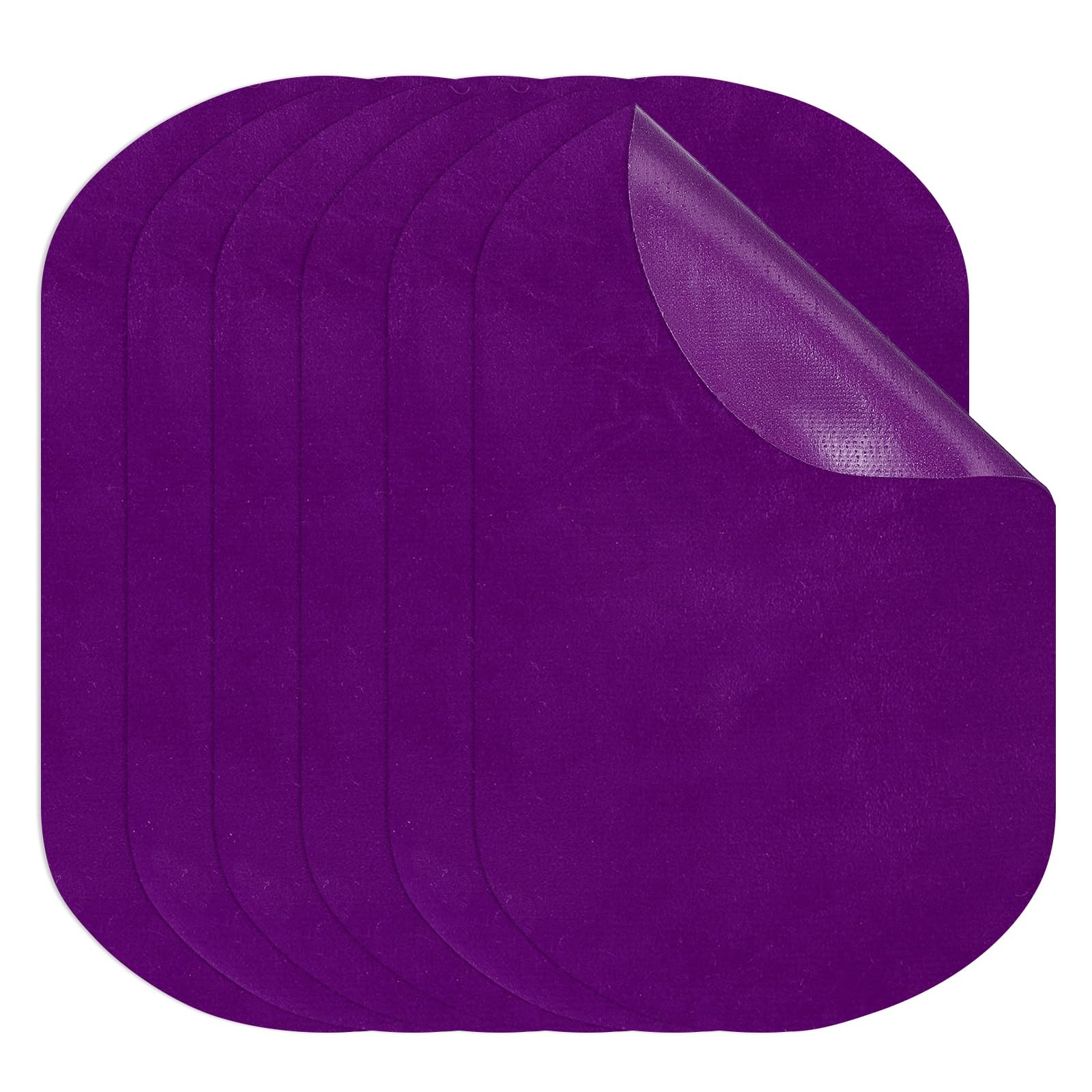 Photo 1 of PATIKIL Iron-on Patches 4.3" by 7", 6 Pack Oval Elbow Patches Knee Repair Patch Suede Fabric Appliques for Shirt Jeans Jacket Clothes Repair Decorating Kit, Purple