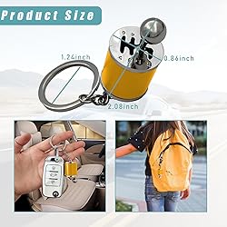 Kewucn Car Shifter Gear Keychain, Creative 6 Speed