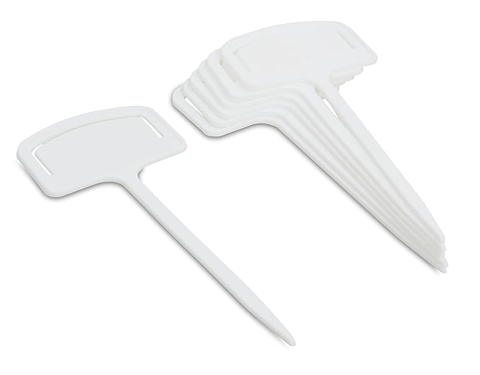 Windhager Pflanzenschilder Pflanzenstecker Stecketiketten zum beschriften Kräuterschilder Wetterfest, 7 Stück, weiß, 06220