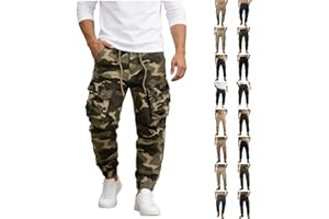Cargo Pants for Men Camo Sweatpants Joggers Army Fatigue Pantalon Camuflado Hombre Military Gear Baggy Cotton Work Jogger