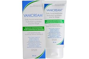 Vanicream Daily Facial Moisturizer for Sensitive Skin, 89 mL – Lightweight Hydration with Hyaluronic Acid & 5 Ceramides, Frag