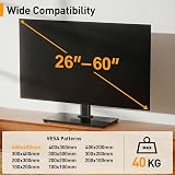 Perlegear Universal Swivel TV Stand 26-60 inch, Height Adjustable, 400x400 VESA view 3