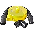 Delmar Tools Low Profile Dust Separator for Wet/Dry Shop Vacuums, 99% Efficiency, Included 90° Adapter and 2.5" Hose, Attaches to 5 Gallon Buckets in Seconds, Maximum Suction