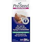 Pre-Seed Fertility Friendly Personal Lubricant, For Use by Couple When Trying to Concieve, 9 Single-Use Applicators, 40 g