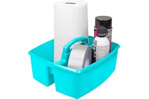 Storex Industries 13" x 11" x 6.375" Large Caddy, Teal