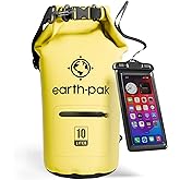 Earth Pak Waterproof Dry Bag with Zippered Pocket - Waterproof Dry Bag Backpack Keeps Gear Dry