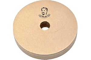 TAMROD HOLDINGS LLC 3" (1/2" Width) Leather Strop Honing Wheel - Fits 1/2" Arbor Bench Grinders