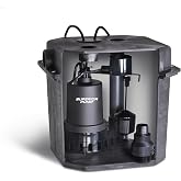Superior Pump 92072-U 1/3 HP Remote Sink Drain Pump System, Black