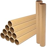 Sturdy 12 inch Paper Cardboard Tube Craft Rolls 22 Pieces