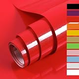 Hode Red Glitter Vinyl Wrap 60cm x 5m Self Adhesive High Gloss