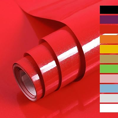 Hode Red Glitter Vinyl Wrap 60cm x 5m Self Adhesive High Gloss