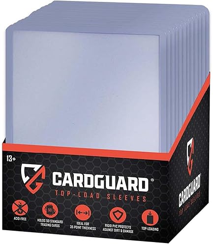 Amazon.com: CardGuard Premium Clear Card Sleeves, 100ct – Standard Size  Penny Sleeves for Pokémon, Sports Cards, Baseball, Football, and  Collectible Trading Cards – Acid-Free, PVC-Free, Durable Protection, Red :  Toys & Games