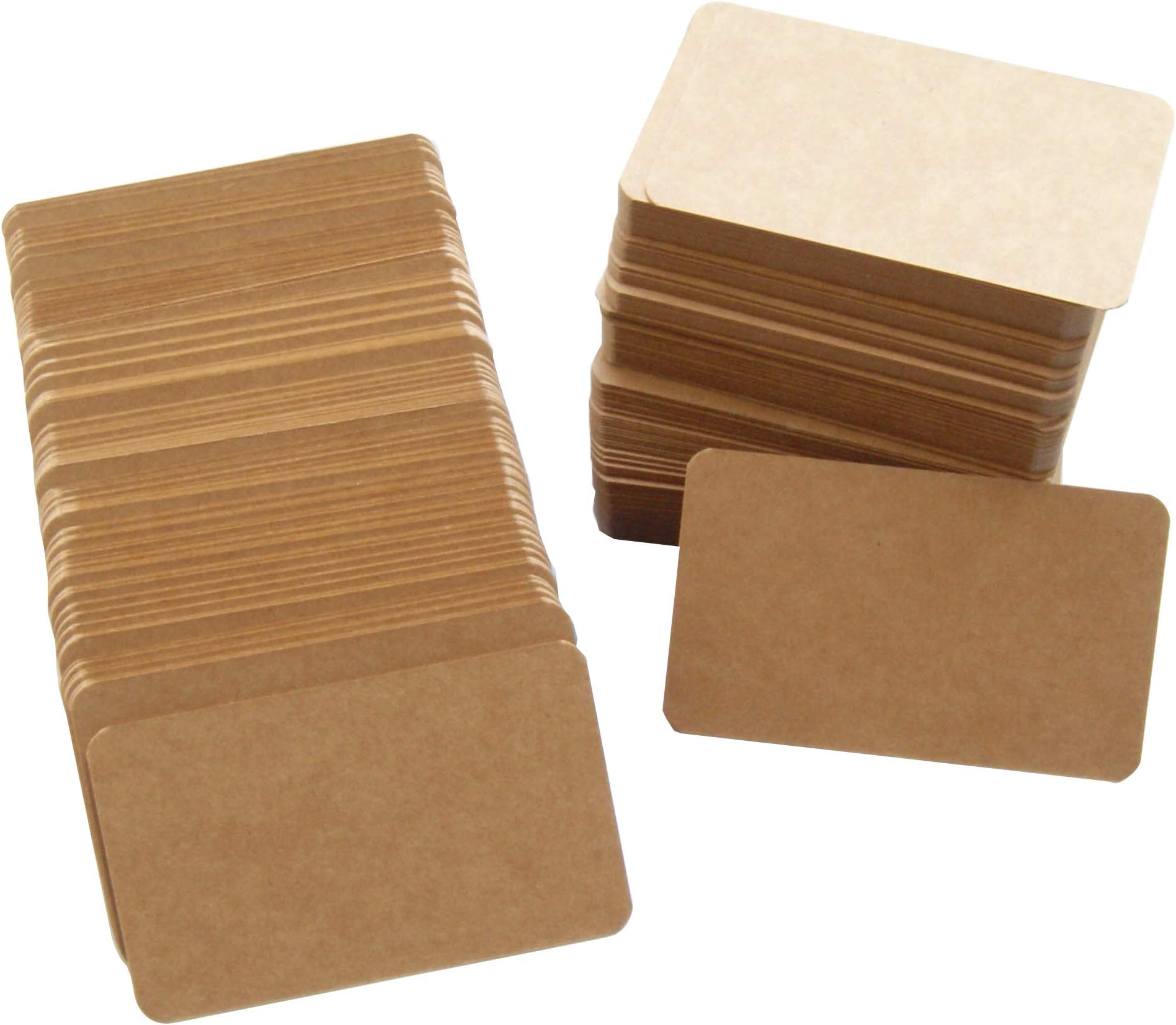 RXBC2011 Pack of 300 kraft paper flash cards 2 x 3.5 Inches 300 gsm Mini Index Cards for Language Learning Note Cards