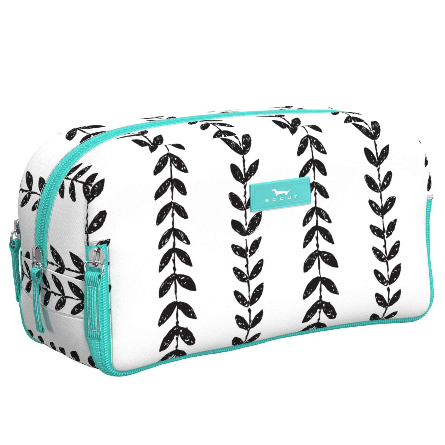 SCOUT 3-Way Bag, Water-Resistant Makeup Pouch and Toiletry Bag for Women, 3 Separate Zipper Compartments (Multiple Patterns Available)