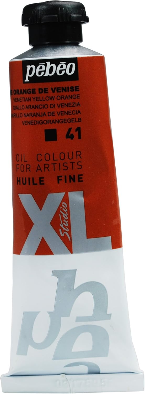 PEBEO 937041 37 ml XL Studio Fine Oil, Venetian Yellow Orange, Venice Orange Yellow, 37 ml (Pack of 1)