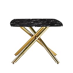 Glass Dining Table for 4 to 6 People with Imitation