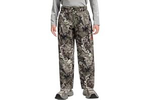 BASSDASH Invis Kid’s Youth Stretch Hunting Pants Water Resistant Breathable Camo Cargo Fishing Pant