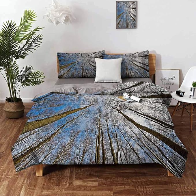 Forest Home Decor Bedding Duvet Cover, 3Piece Bedding Sets