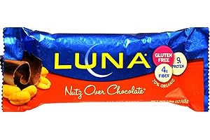 CLIF BAR Cliff Bar Luna Bar, Og, Nutz Ovr Choc, 1.69-Ounce (Pack of 15)