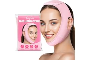FairyFace V-Face Slimming Strap, Chin Strap for Sleeping, V Line Lifting Mask, Reusable V Shaped Belt, Double Chin Reducer, Firms and Lifts Facial Contours, Jaw Exerciser, Chin Up Patch