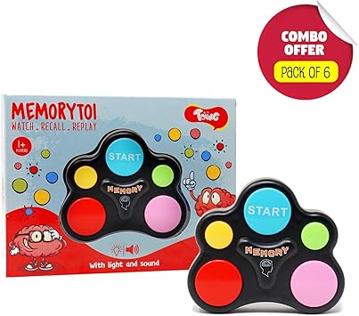 Toiing Memorytoi Return Gift Combo  Pack of 6 Electronic Memory Games, Great Travel Toy for Kids