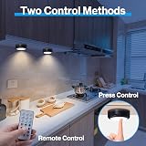 Cadrim Under Cabinet Lights RGB Wireless 4pc 13 Colors Brightness USB Battery view 3