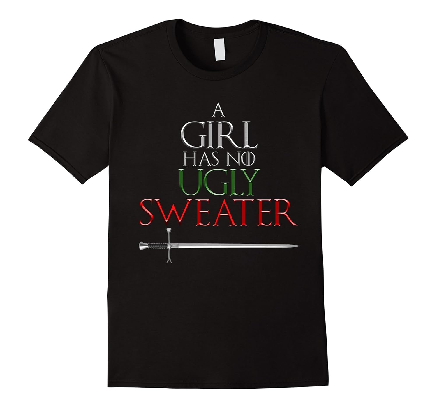 A Girl Has No Ugly Christmas Sweater Shirt-Rose